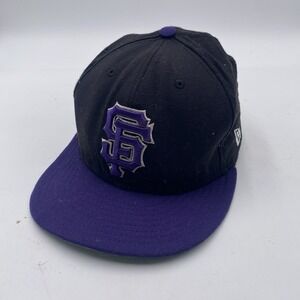 San Francisco Giants Hat‎ New Era  59fifty Purple Fitted Size 7 1/4 On Field